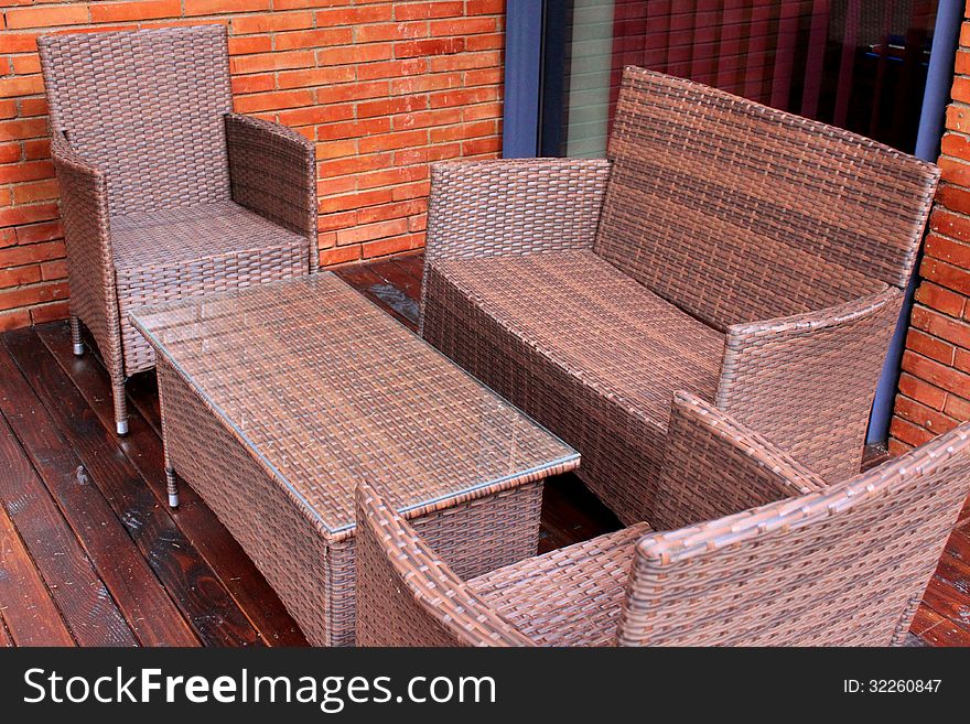 Rattan and wicker furniture