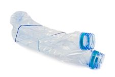 Two Plastic Water Bottles. Royalty Free Stock Images