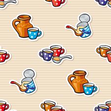 Seamless Background - Milk And Condensed Milk Royalty Free Stock Photography Seamless Background - Milk And Condensed Milk Royalty Free Stock Photography