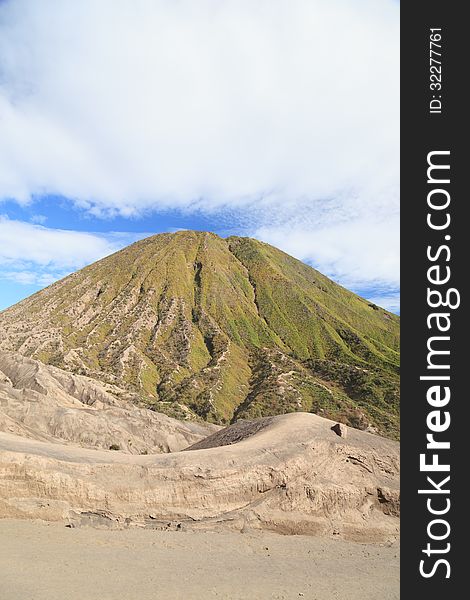 Mountain Batok in Tengger Semeru National Park, East Java, Indonesia