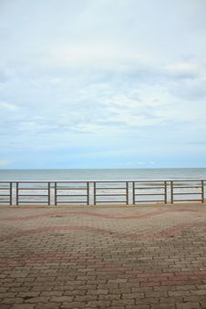 Summer View Terrace On Beach Royalty Free Stock Photography Summer View Terrace On Beach Royalty Free Stock Photography