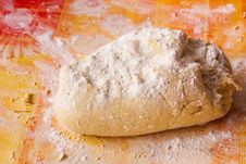 Fresh Homemade Dough For Pizza Stock Photo