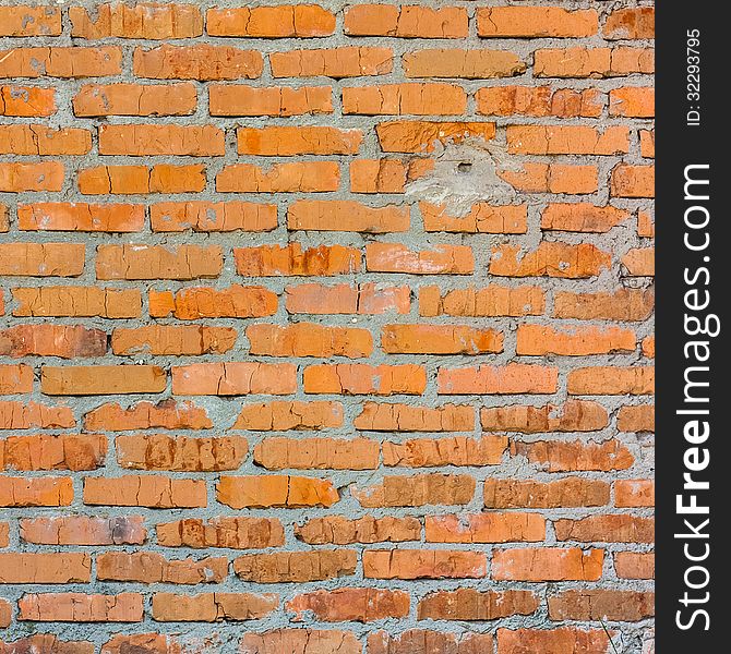 Old Brick-Wall Close Up Background. Old Brick-Wall Close Up Background
