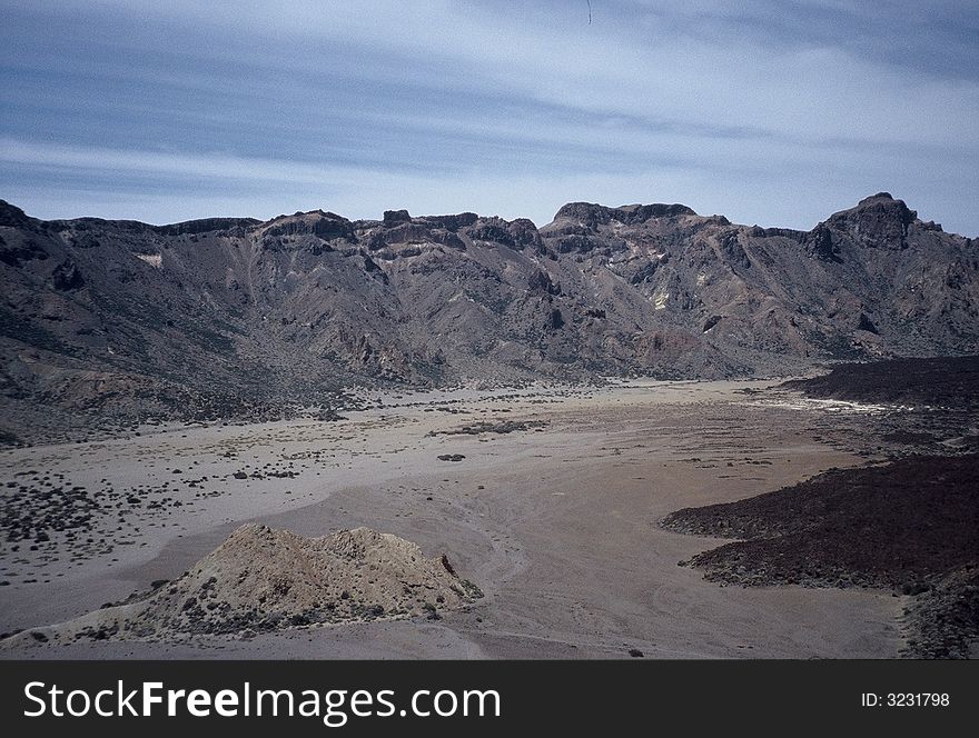 Landscape looking like at the moon - but next door to the Teide, Teneriffe