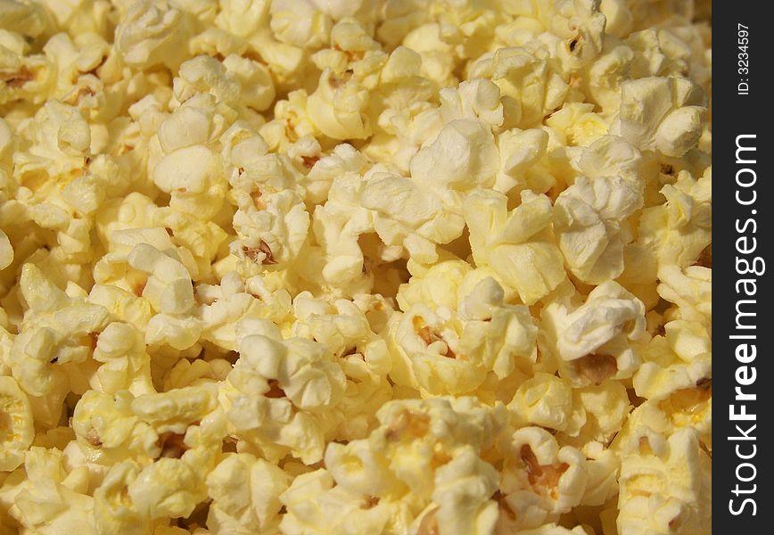Buttery tasty popcorn scattered around. Buttery tasty popcorn scattered around.
