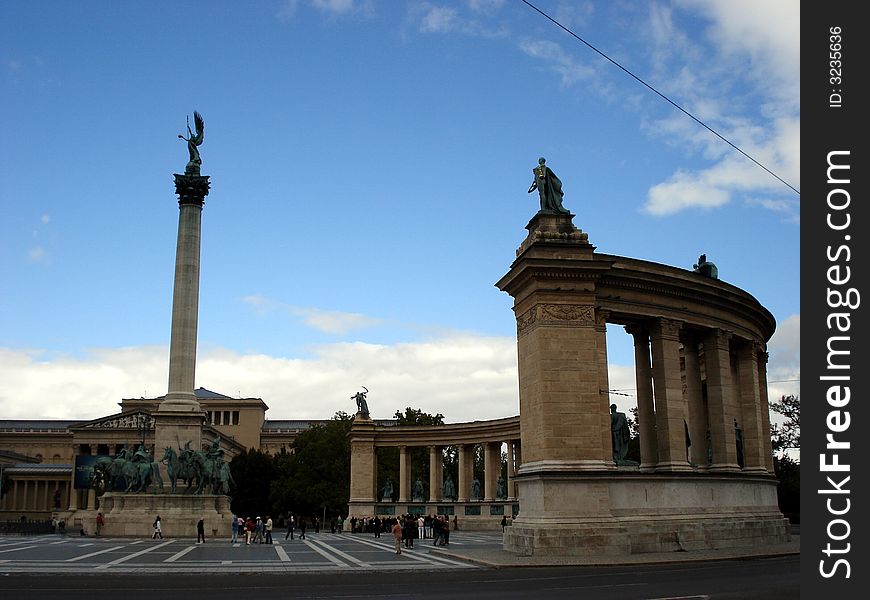 Heroes Square,Budapest,detail