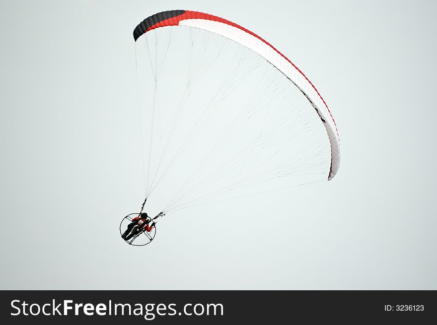 Photo of paraglider, took from behind