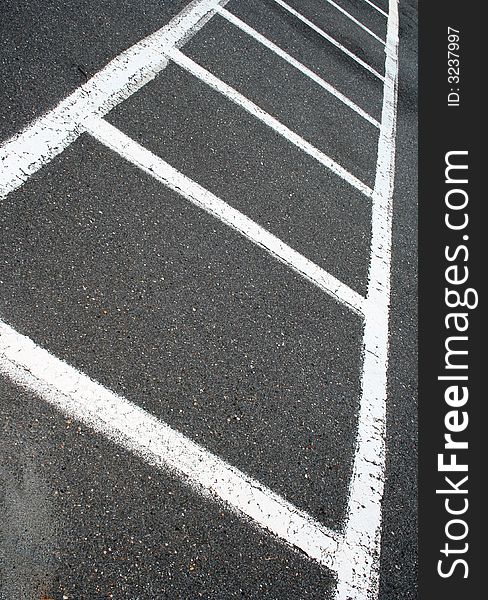 White painted Crosswalk on a street corner