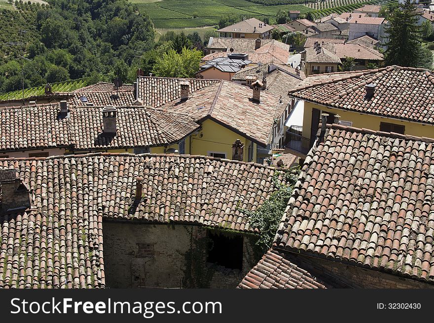 View On The Roofs Of Serralunga