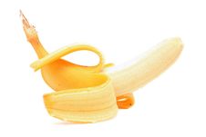 Peeled Banana Royalty Free Stock Images Peeled Banana Royalty Free Stock Images