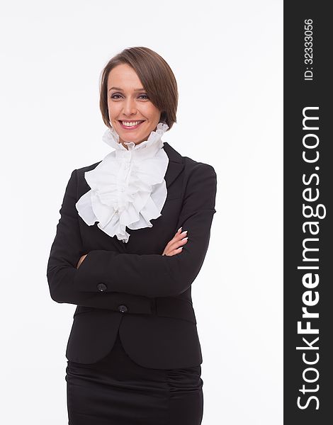 Businesswoman On White