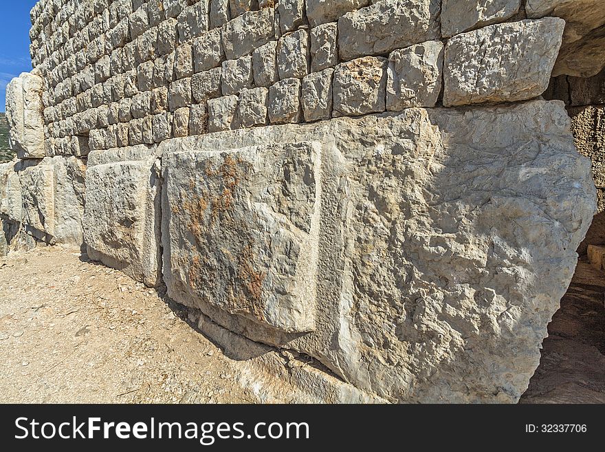 Megalithic structure. Beautiful landscape of Israel. The Golan. Megalithic structure. Beautiful landscape of Israel. The Golan.