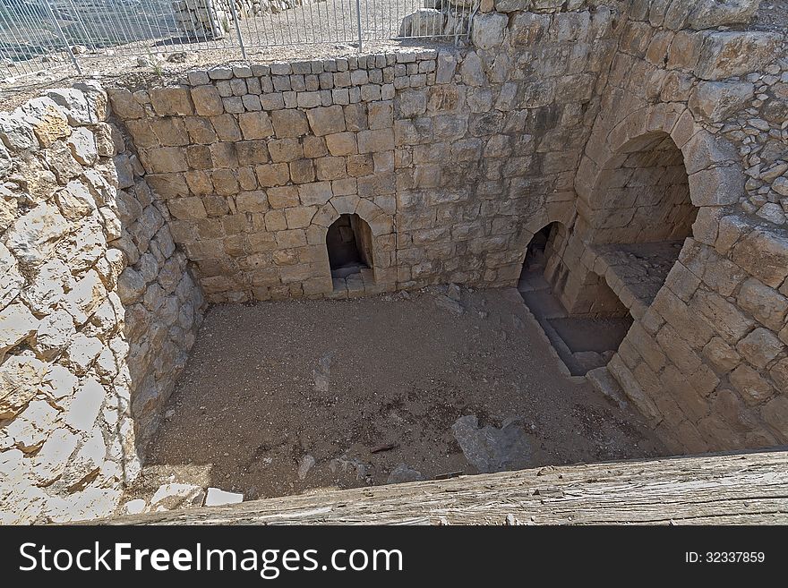 Megalithic structure. Beautiful landscape of Israel. The Golan. Megalithic structure. Beautiful landscape of Israel. The Golan.