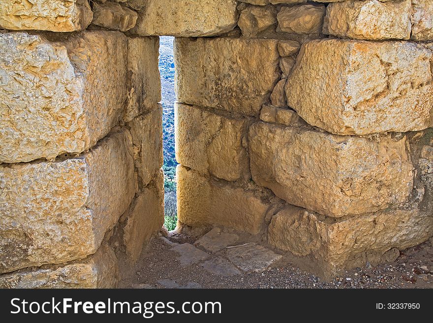 Megalithic structure. Beautiful landscape of Israel. The Golan. Megalithic structure. Beautiful landscape of Israel. The Golan.