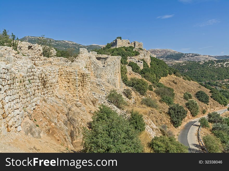 Megalithic structure. Beautiful landscape of Israel. The Golan. Megalithic structure. Beautiful landscape of Israel. The Golan.