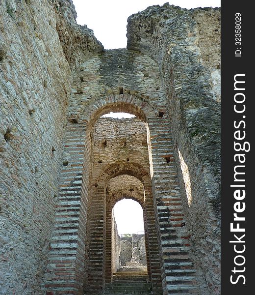 Ruins of Grotte di Catullo, Sirmione, Italy