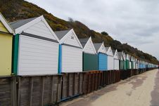 Bournemouth Beach-huts Royalty Free Stock Images
