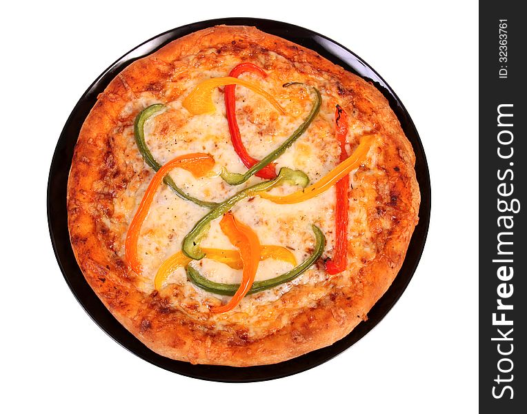 Pizza Topped With Pepper
