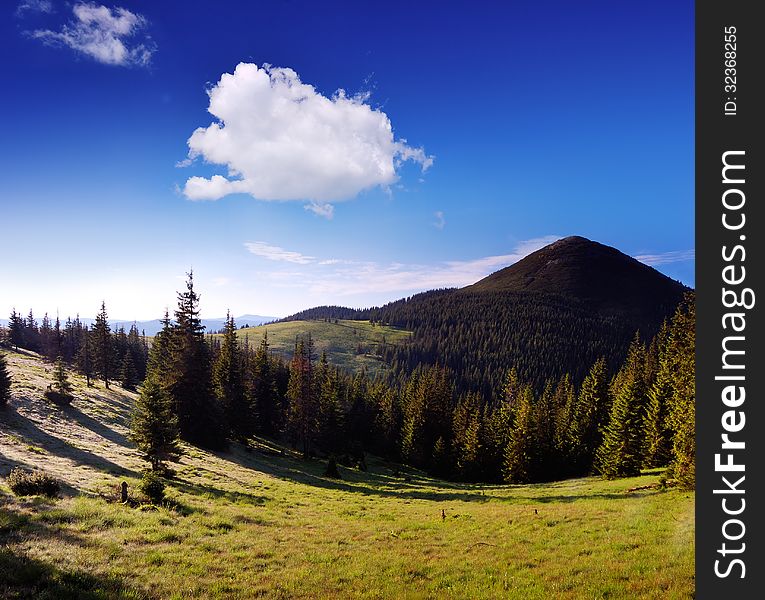 Landscape with mountain