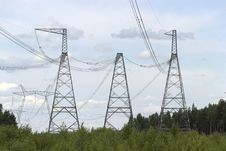 High-voltage Support Of Transmission Lines Royalty Free Stock Photography High-voltage Support Of Transmission Lines Royalty Free Stock Photography