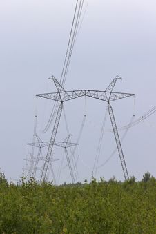 High-voltage Support Of Transmission Lines Royalty Free Stock Photography High-voltage Support Of Transmission Lines Royalty Free Stock Photography