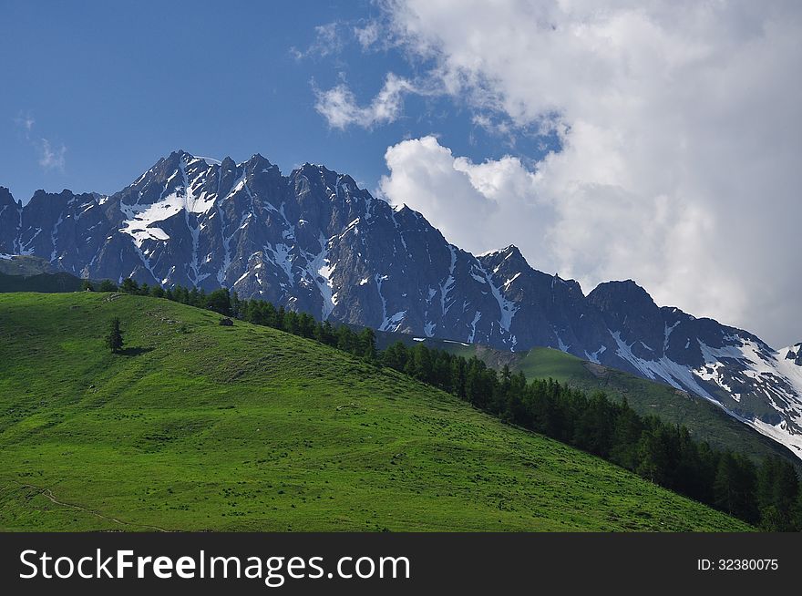 Grand combin massif, Italian Alps, Aosta Valley.