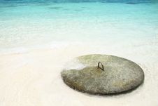 Old Anchor Was Left At Beach Royalty Free Stock Photos Old Anchor Was Left At Beach Royalty Free Stock Photos