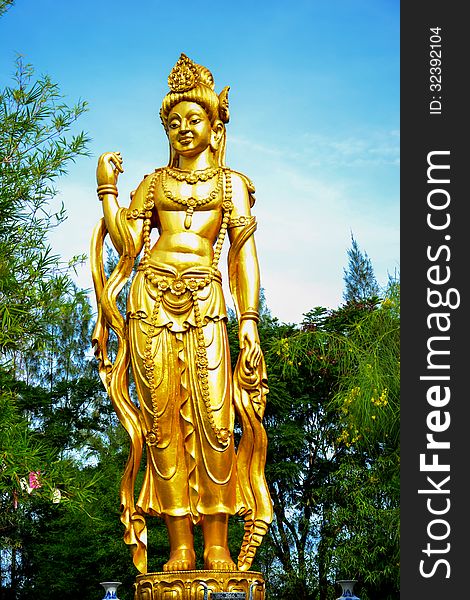Buddha statue around of thailand