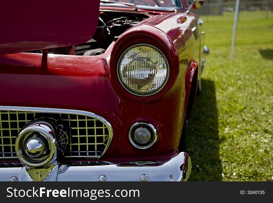 Car on display in an auto show