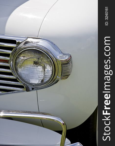 Car on display in an auto show