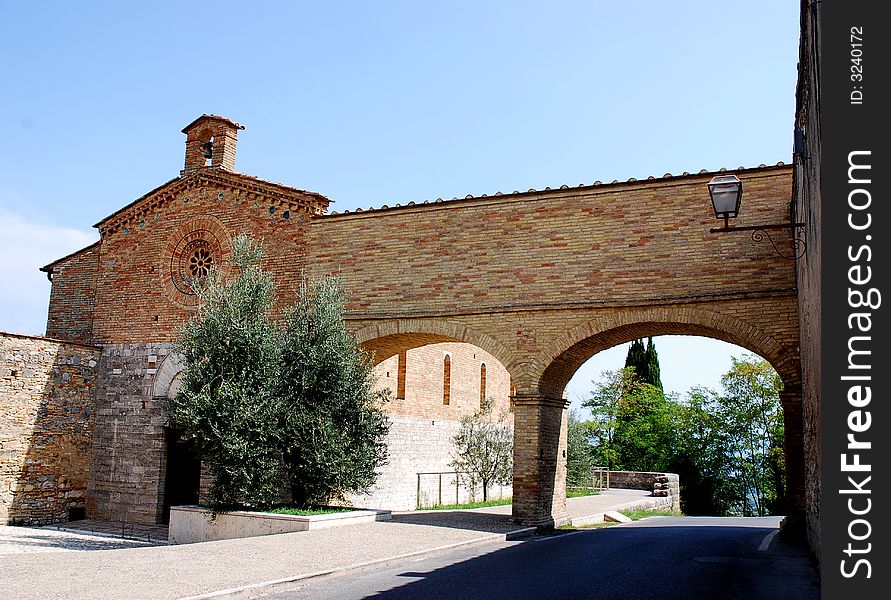 Old church ins.Gimignano City