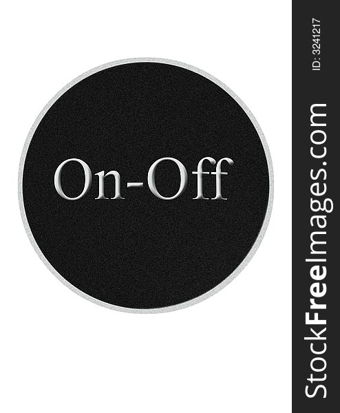 Button on off in background white