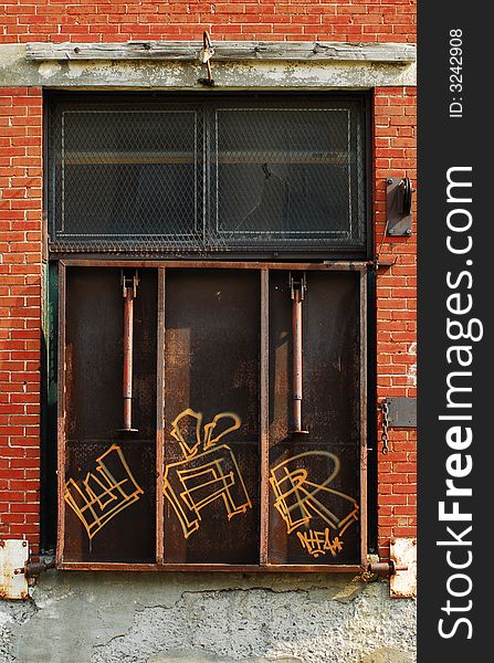 Old articulated loading dock. Montreal, Canada. Camera: Nikon D200