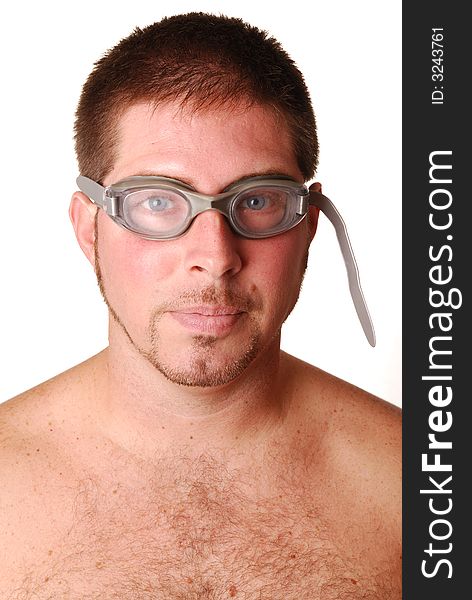 Man with goggles