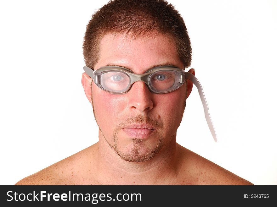 Man with goggles