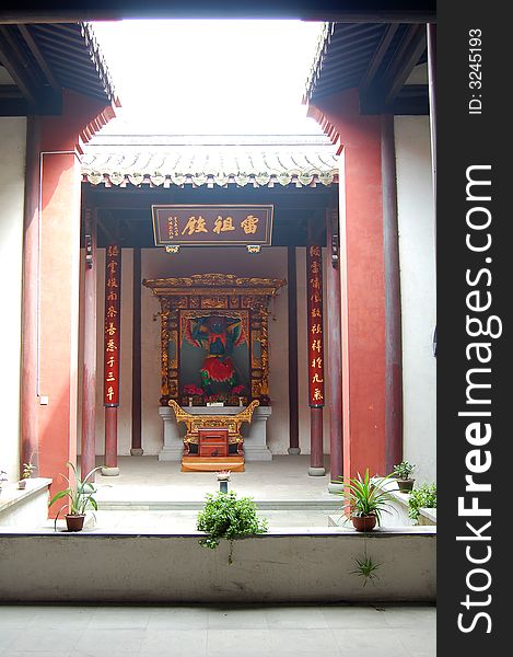 Leizu Temple, in a city god temple, Yanguan County, Haining City, Zhejiang Province