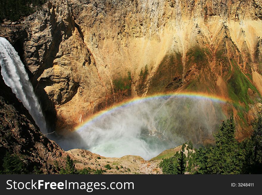 The fall is the lower fall of grand canyon in Yellowstone. The fall is the lower fall of grand canyon in Yellowstone.