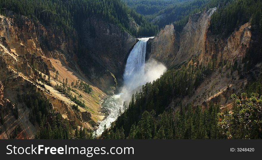 Lower Fall At Yellow Stone