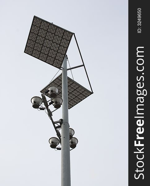 Street lamp and light diffuser (reflector - diffuser).