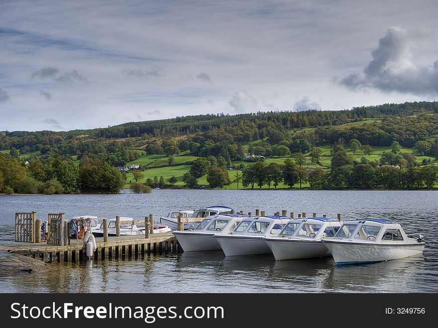 Boats on Coniston water