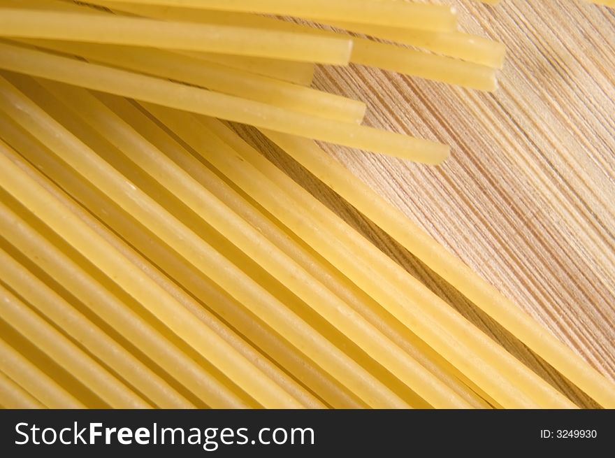 Uncooked italian pasta. abstract. spaghetti