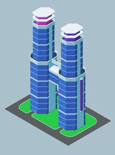 Isometric Building Royalty Free Stock Image Isometric Building Royalty Free Stock Image