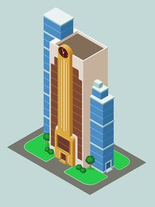 Isometric Building Royalty Free Stock Image Isometric Building Royalty Free Stock Image