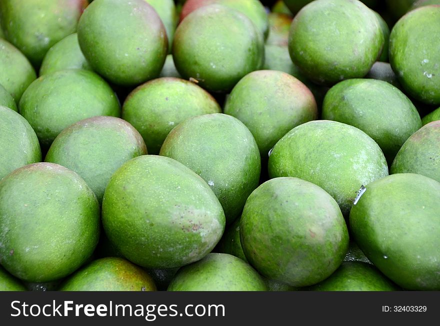 Mangoes at the market in Antwerp.