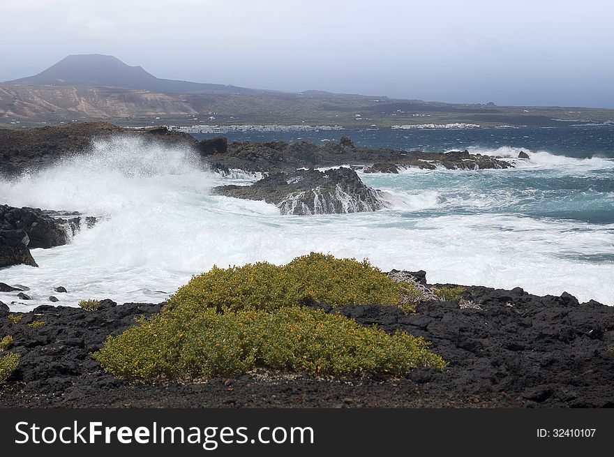 Stormy weather on the Canary Islands. Stormy weather on the Canary Islands