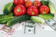 Vegetables As A Symbol Of Healthy Eating And Good Business Stock Image Vegetables As A Symbol Of Healthy Eating And Good Business Stock Image