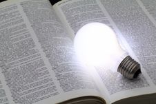 Illuminated Light Bulb Stock Image Illuminated Light Bulb Stock Image