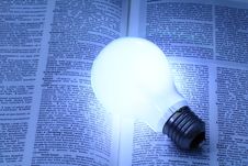 Illuminated Light Bulb Royalty Free Stock Images Illuminated Light Bulb Royalty Free Stock Images