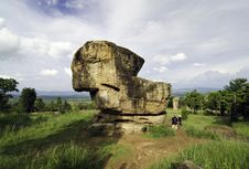 Giant Rock At Mor Hin Khao, Chaiyaphum Province, Thailand Stock Photos