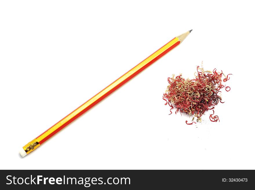 Pencil And Crayon Shavings